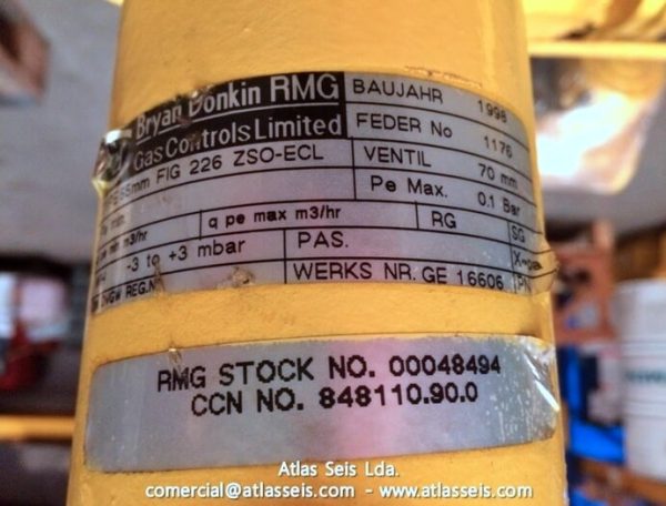 Bryan Donkin RMG Gas Pressure Regulator RMG-BD226 (DN65 PN16)