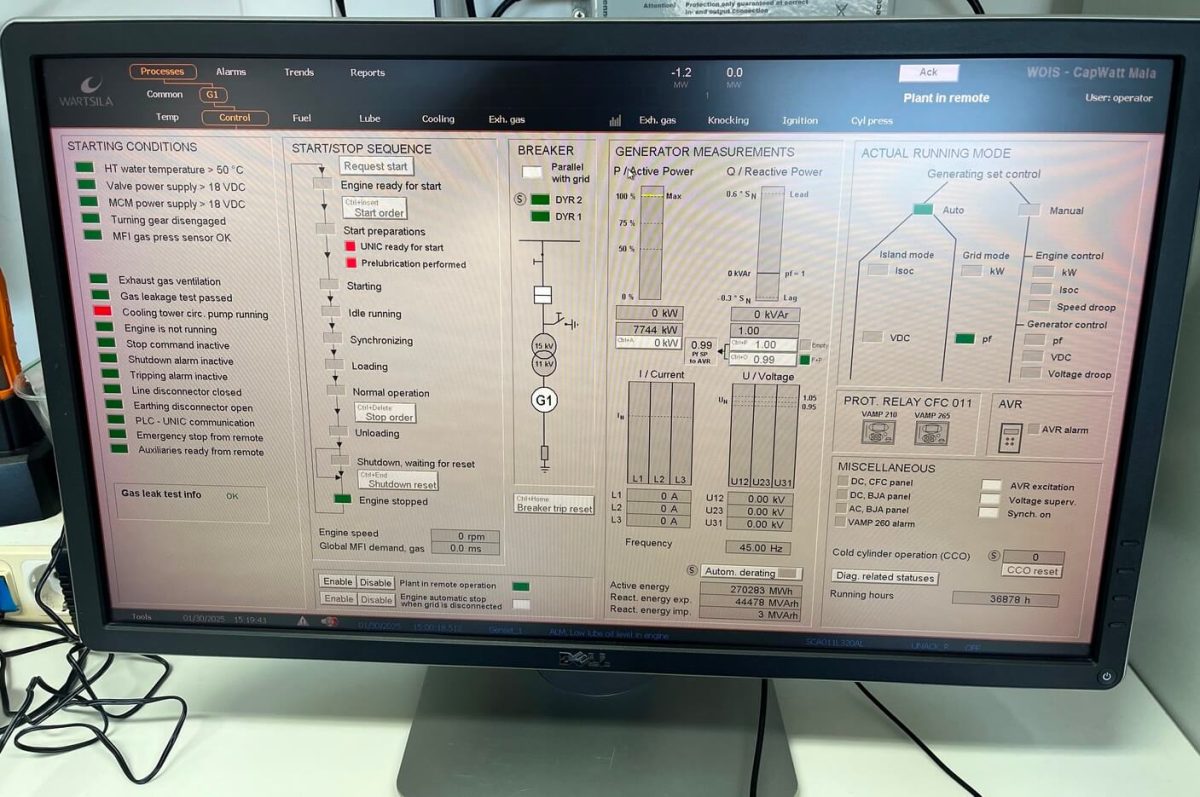 For Sale - Used Wartsila Power Plant - W16V34SG